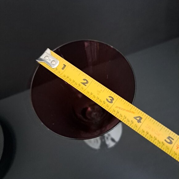 Pottery Barn Amethyst Fluted Champagne Glass Purple Stemware Elegant Holiday 9" - Picture 10 of 10